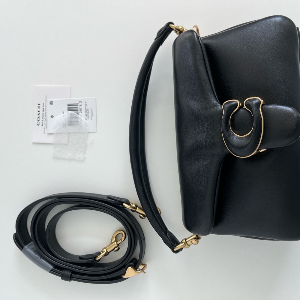 Coach Black Leather Handbag - Picture 2 of 7